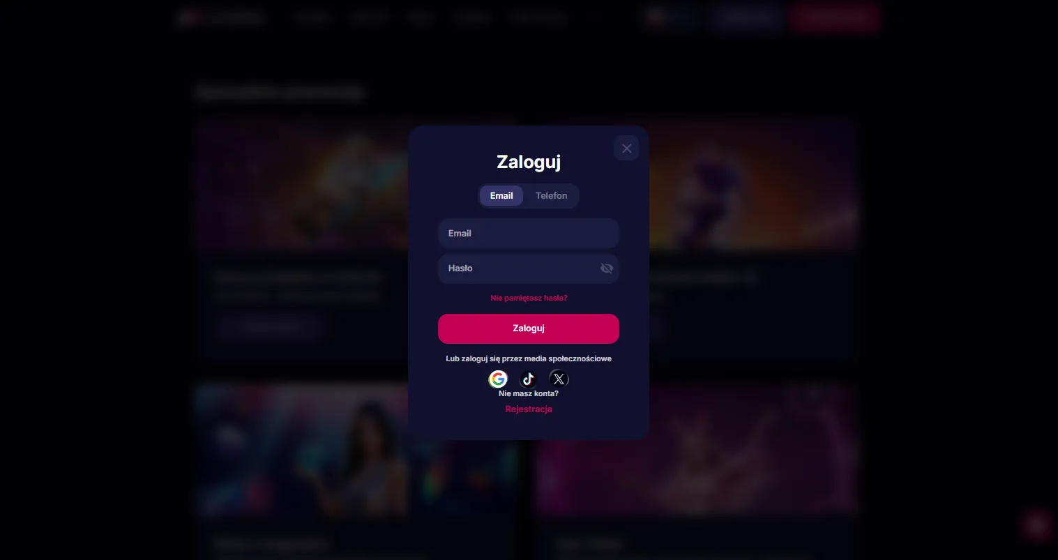 Instrukcja logowania krok po kroku do NV Casino login