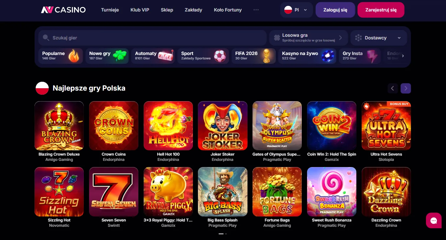 Kluczowe cechy NV Casino